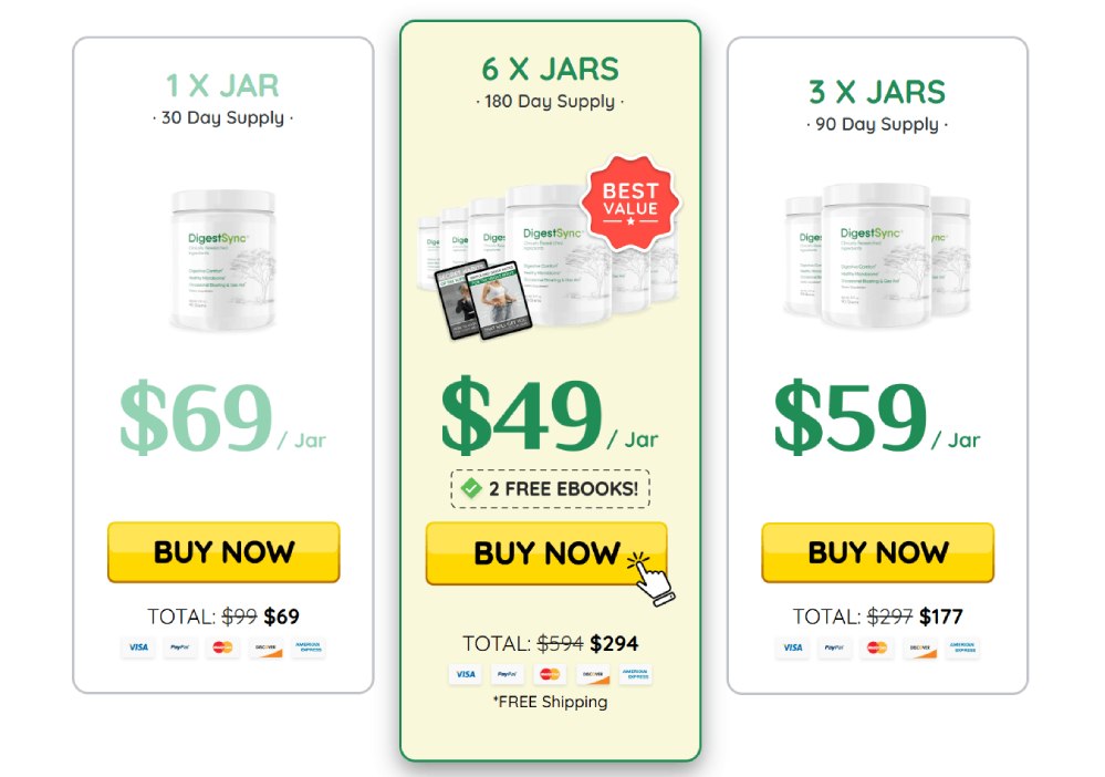 Multi jar pricing comparison showing increased savings with larger package selection